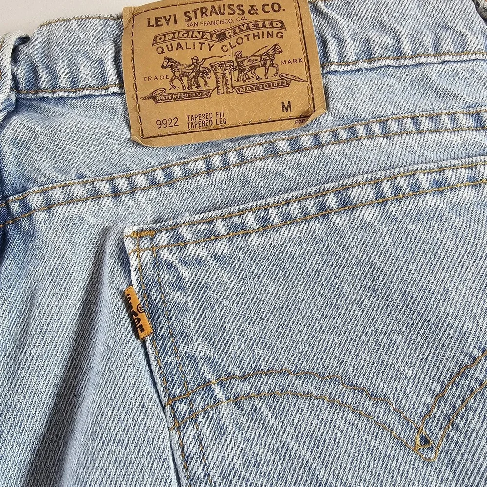 Vtg Levi Orange Made In USA Tab 9922 Tapered Fit Size 20 MED Women's Jeans *READ
